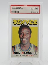 JOHN BARNHILL 1971-72 TOPPS BASKETBALL #222 PSA 8 Q7113