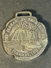 The Elkhart Bridge & Iron Company Advertising Watch Fob