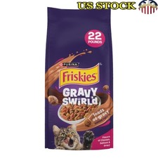 Gravy Swirlers Dry Cat Food Chicken Salmon Kibble 22lb Complete Nutrition New 1.30 per pound