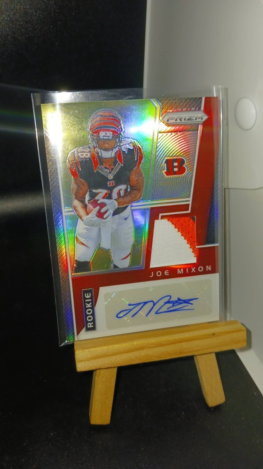 Joe Mixon Panini Prizm Rookie Patch Autograph Prizm #JM Base
