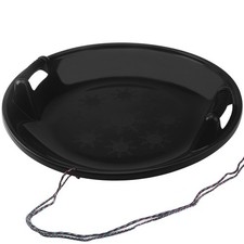 2Ft Snow Sled Cold Resistant Plastic Downhill Toboggan Sled w/ 16.5ft Pull Rope