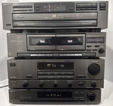 Sony Stereo TA-AV421 w/ST-JX421 TC-W421 CDP-C221 Matching Components