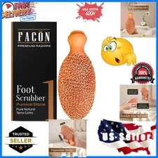 Facón Natural Terra-Cotta Pumice Stone - Effortless Callus Remover for Soft Feet