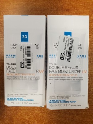 2 Pack: La Roche Posay Toleriane Double Repair UV SPF30 Exp. 8/31/26 1.35oz E5C