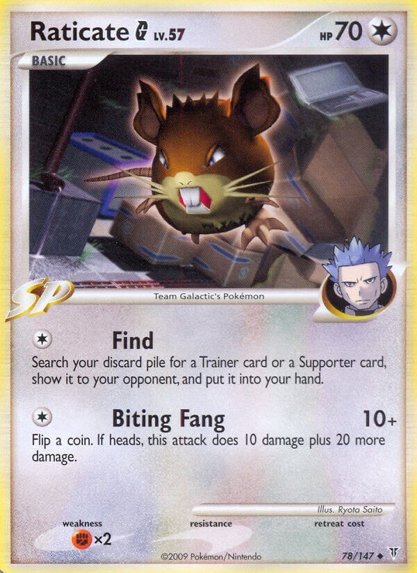Raticate G 78/147, Regular LP, Supreme Victors Pokemon TCG