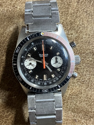 Bulova Devil Diver Chronograph Watch B Ref. 31003 666 Feet Cok...