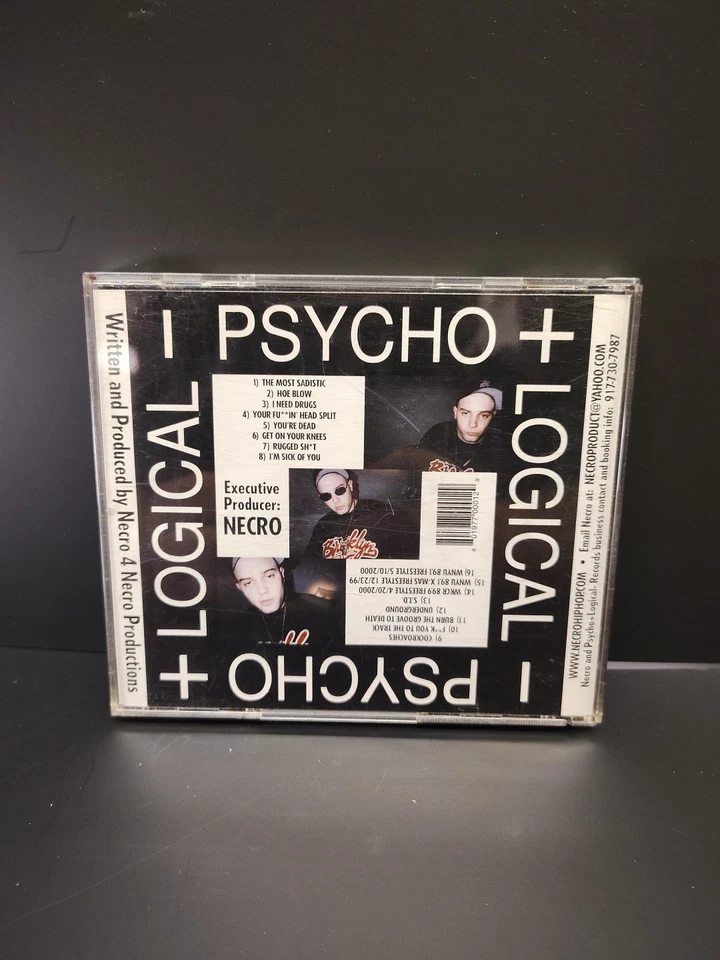 NECRO - I NEED DRUGS - CD - DEATH MURDER RAP SH*T B*TCH!!!!! PSYCHO + LOGICAL — 第 2/4 张图片