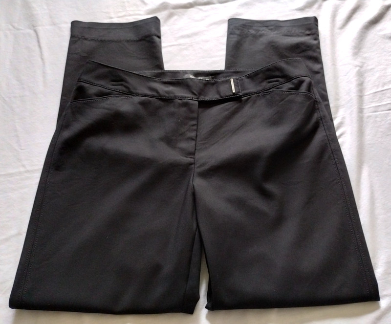WHITE HOUSE BLACK MARKET Black "PERFECT Form SLIM Ankle" Pant Sz 6 (27.5 Inseam)