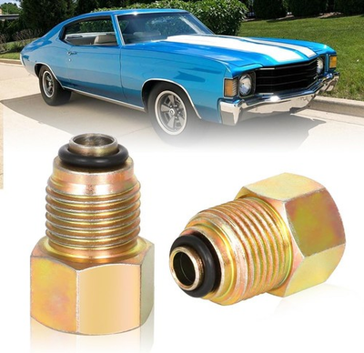 #ad LS Swap Parts Power Steering Line Adapter Fitting Carbon Steel LS Pump To 3 8” F $35.49