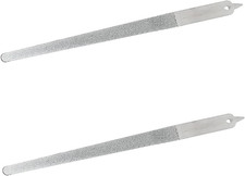 2PC Diamond Dust Nail File - Stainless Steel Nail Dresser with Non Slip Professi