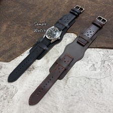 Aviator Pilot Bund Style Cow Leather Watch St...