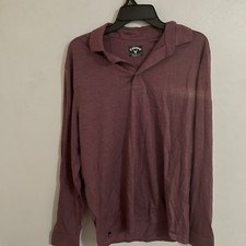 Callaway Men  s Medium Burgundy Long Sleeve Polo Golf Shirt Opti Dri EUC Golf