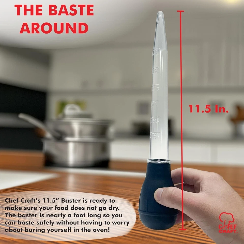 Chef Craft 11.5" Heat Resistant Turkey Baster w/ Easy Read Tube Measurements - Image 2 of 4
