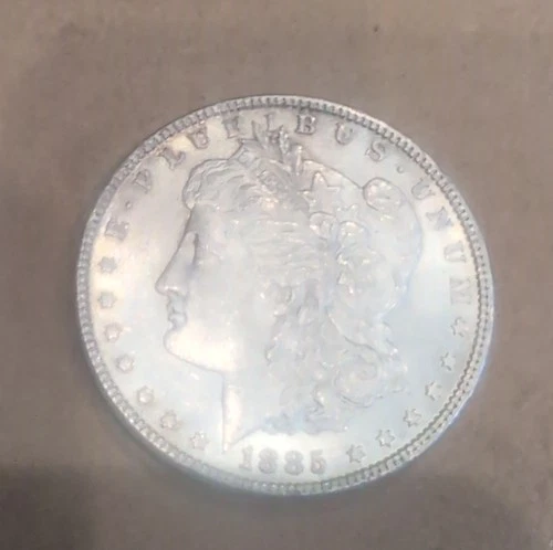 1885 Morgan Silver Dollar $1 Coin 0.9 Fineness Uncertified US Collectible
