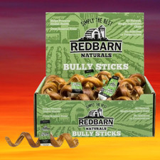 RedBarn Natural Bully Stick Springs Dog Chews  Treats 25 Count Dental Approx 6"
