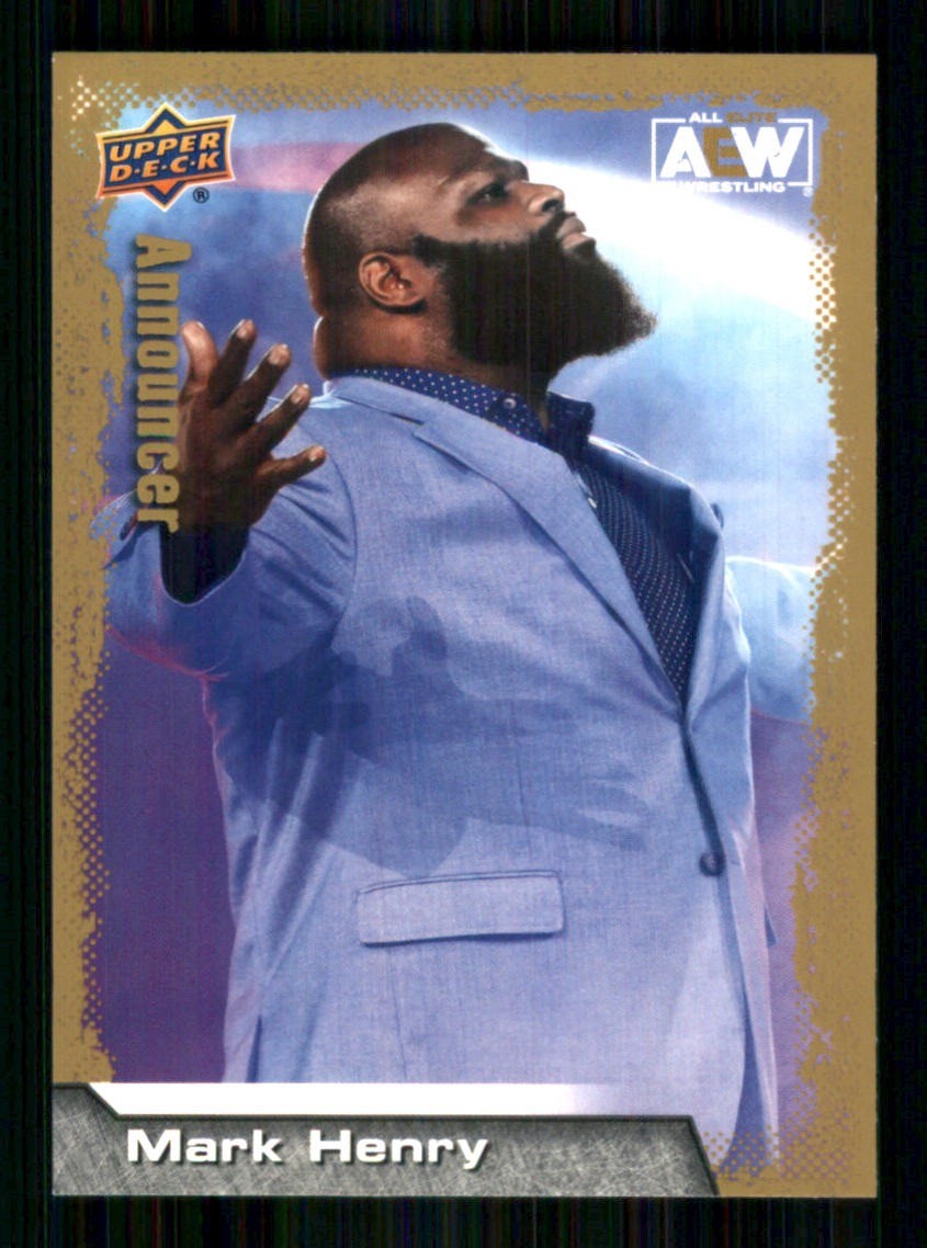 Mark Henry 2022 Upper Deck AEW Gold #99 16168