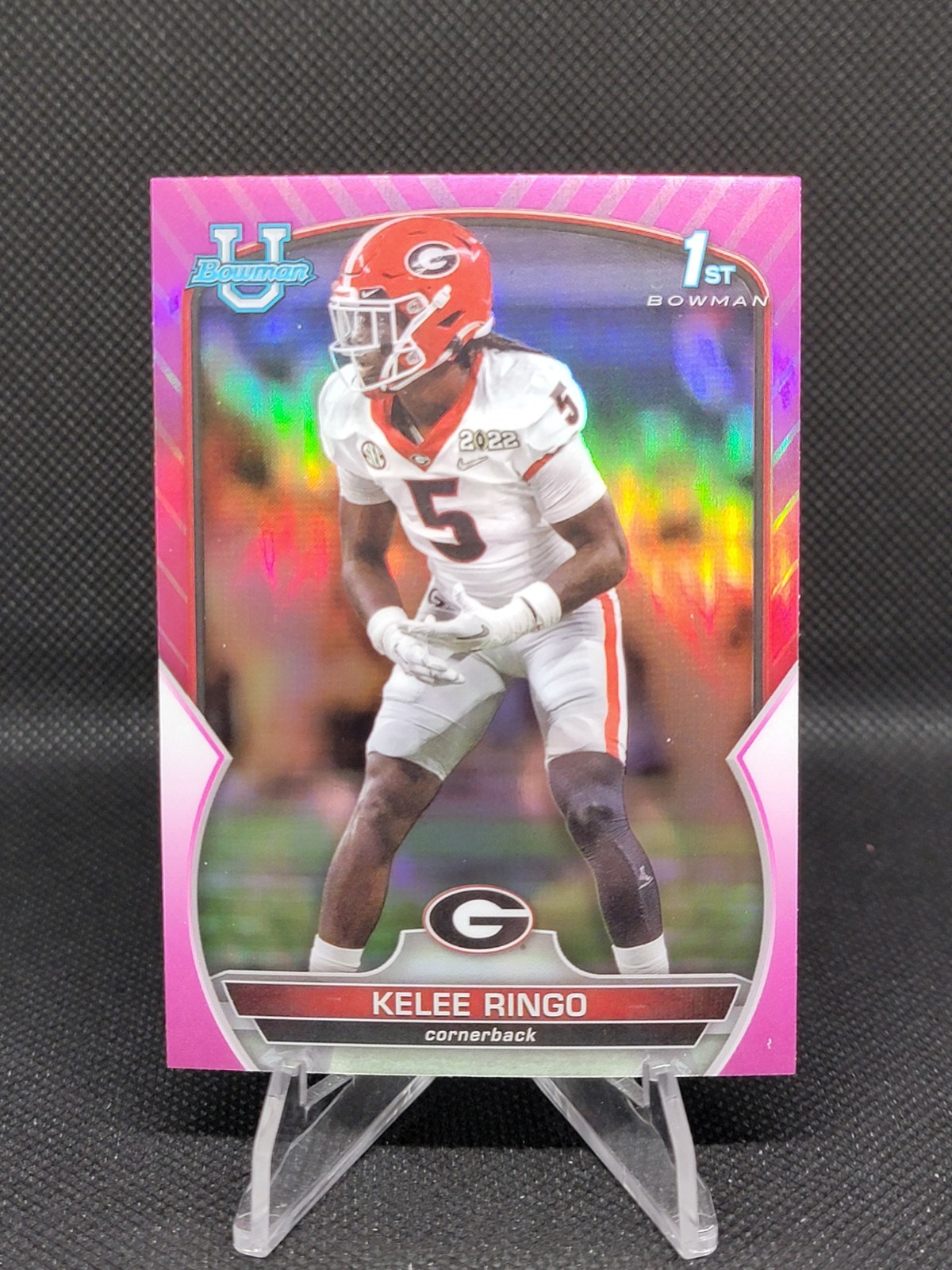 2022 Bowman University Chrome - Kelee Ringo #68 Pink Refractor (RC)