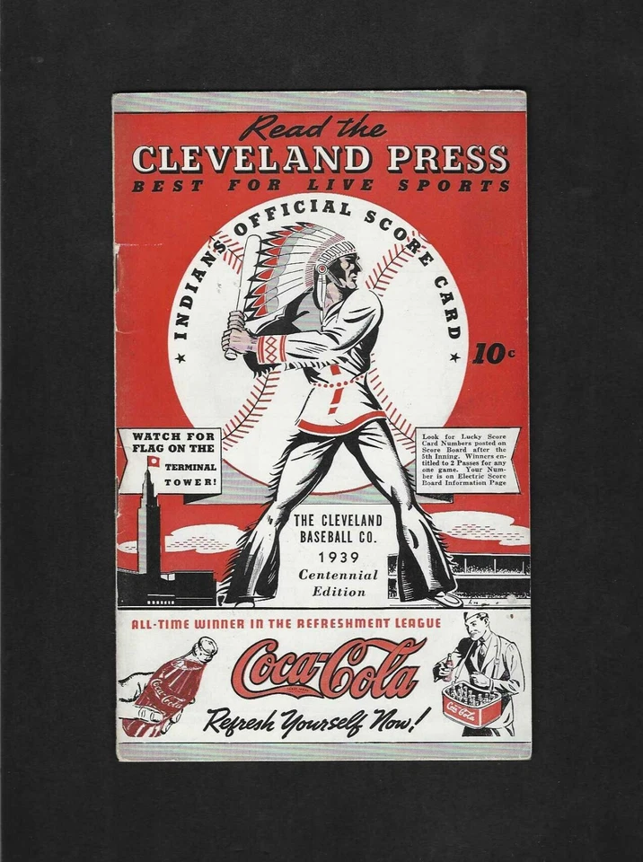 1939 Cleveland Indians vs. St. Louis Browns Scored Program-BOB FELLER-5/30/1939 - Image 4 of 4