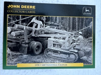 John Deere Collector Card featuring a 1958 440 Industrial Crawler #61