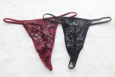 Women Sexy Thongs Floral Mesh T-back Underwear High cut G-string Panties S-M-L