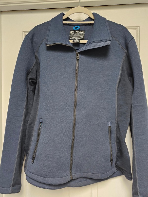Kuhl Projekt Kestrel Women’s full zip Jacket Poly Rayon Spandex navy XL GUC