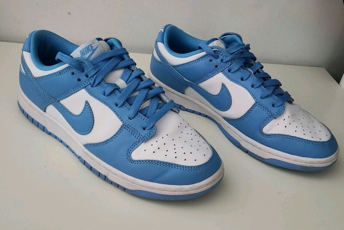 NIKE Dunk Low Retro UNC 2021 University Blue White US 8 UK 7