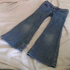 Wrangler Denim Jeans Kids Size 7 Adjustable Waist 5-Poc Flaws: Wear/Hole/Stain