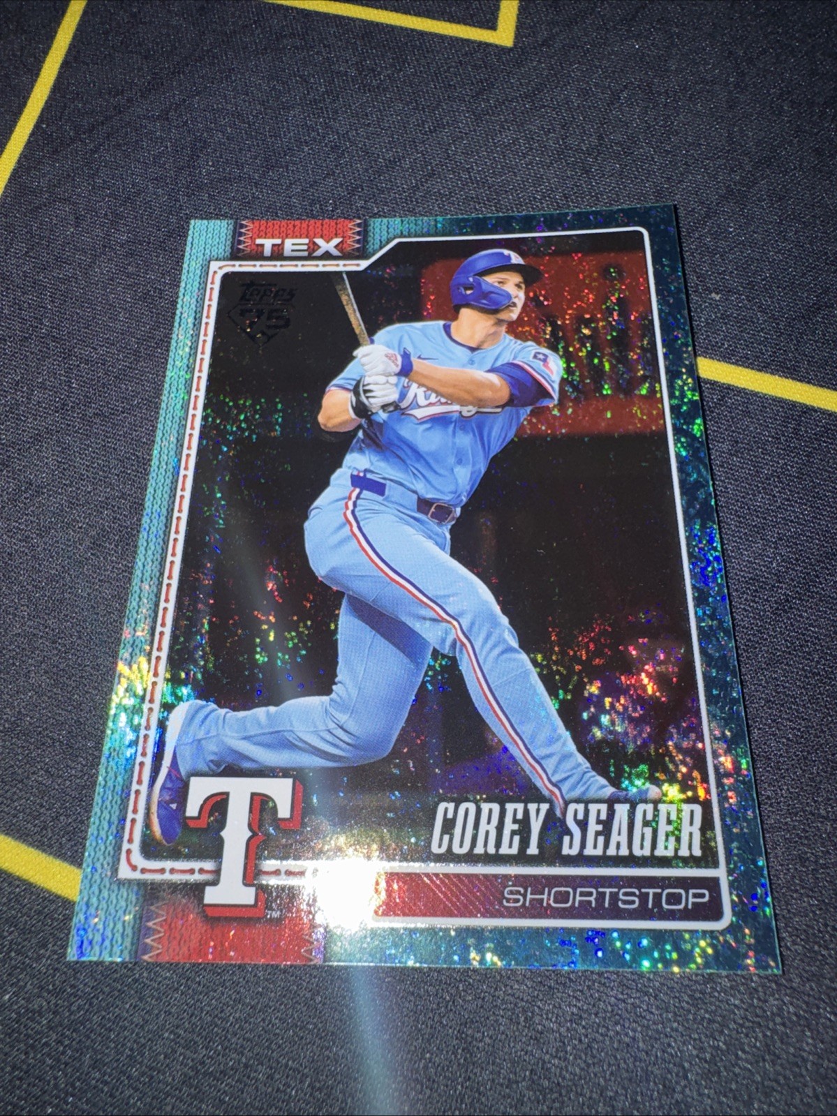 2026 Topps Series 1 - Corey Seager #96 Aqua HoloFoil view 1