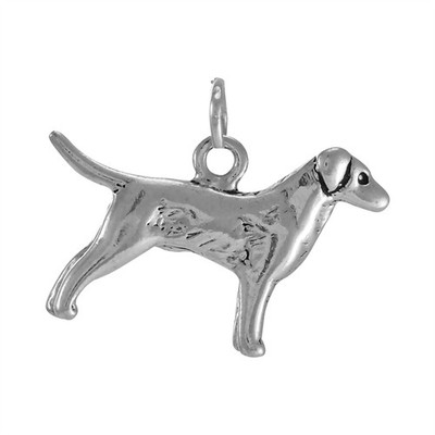 TheCharmWorks Sterling-Silber Golden Retriever Hund CharmAnhänger | Silver Charm