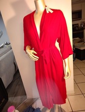 NWT - XS/S - VICTORIA'S SECRET MODAL FULL LENGTH ROBE - RED - RETAIL 79.95