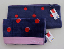 JOULES SHADOW SPOT COTTON BATHROOM SET - BATH SHEET / BATH TOWEL / BATH MAT