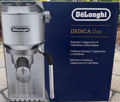 Delonghi EC890M Dedica Duo Espresso Machine with Cold Brew-Stainless Steel