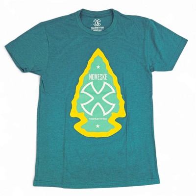 Tachuntfish THF Noveske T Shirt Size Small Blue Yellow Logo