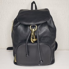 Vtg DKNY Donna Karan Leather Bagpack Purse Wo...