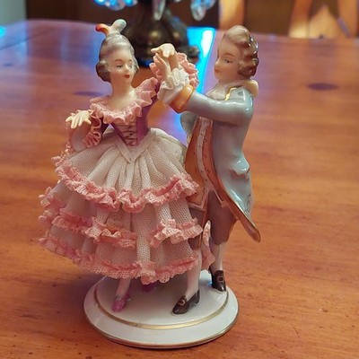 Porcelain Dancing Couple Vintage by Alka Kunst Dresden Dec Western Germany #133