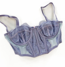 Urban Outfitters Out From Under Bralette Lace Bustier Purple Blue Womens Small