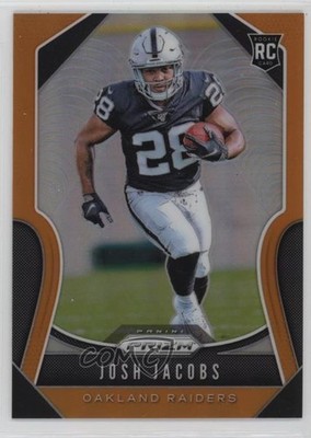 2019 Panini Prizm Rookies Orange Prizm 81/249 Josh Jacobs #323 Rookie RC 1pd