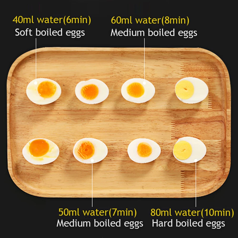 Electric Egg Cooker with Auto Shut Off for Soft Medium Hard Boiled Eggs