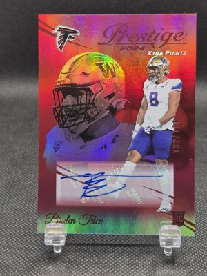 2024 Panini Prestige Rookies Xtra Points Red Premium /199 Bralen Trice Falcons