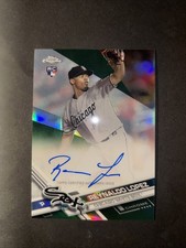2017 Topps Chrome Rookie Auto Reynaldo Lopez Braves: Green Refractor /99