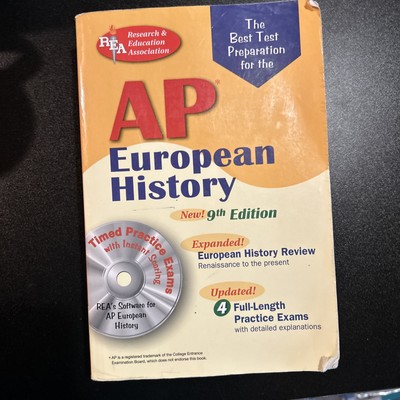 AP EUROPEAN HISTORY W/-ROM (REA) THE BEST TEST PREP: 9TH No CDs