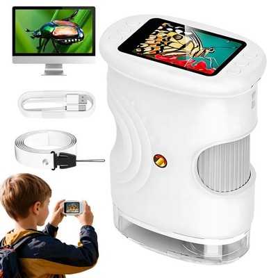 Digitales Mikroskop Microscope 1000X Handmikroskop 8 LEDs Weiß Mini Handy 1080P