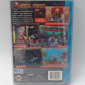 Mortal Kombat Sega CD Case Artwork And Manual Only No Game Disc