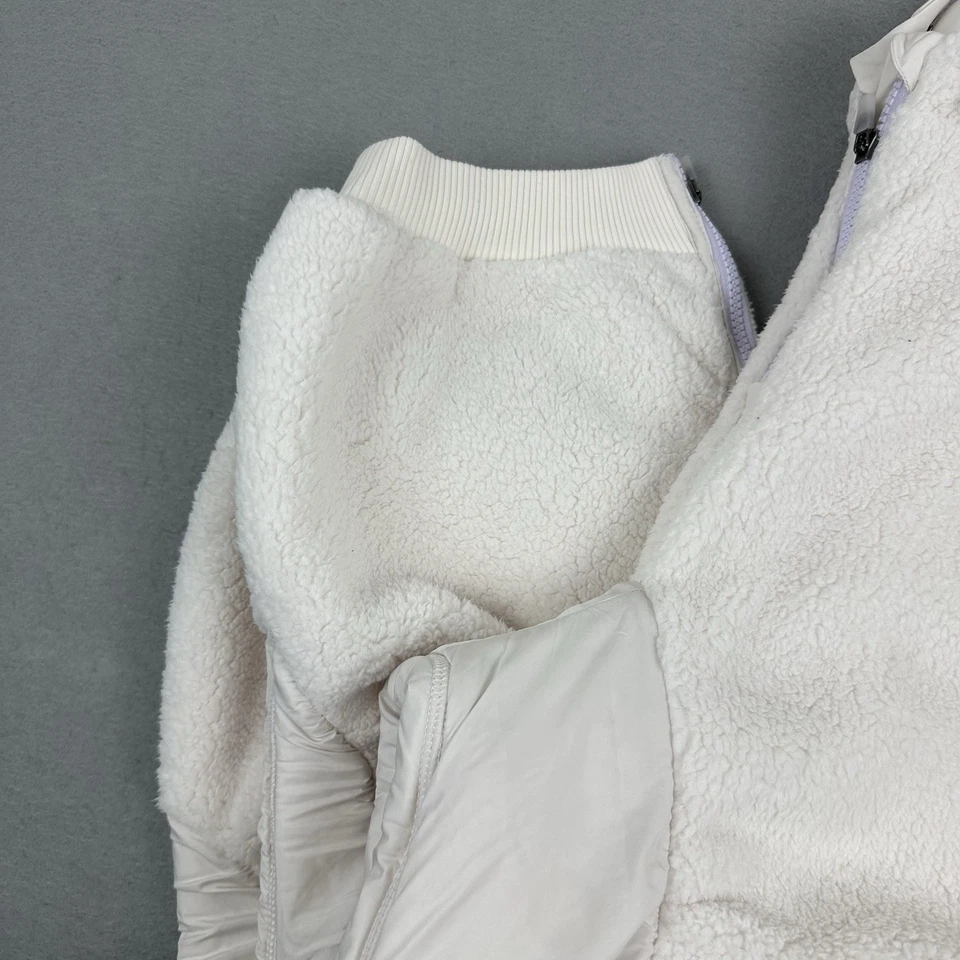 Free People Movement Pants Women XL Ivory Sundown Fleece Sweatpants Oversized - Image 3 of 4