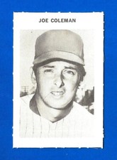 1969 Milton Bradley BASEBALL #64 JOE COLEMAN NRMINT SENATORS (SB1)