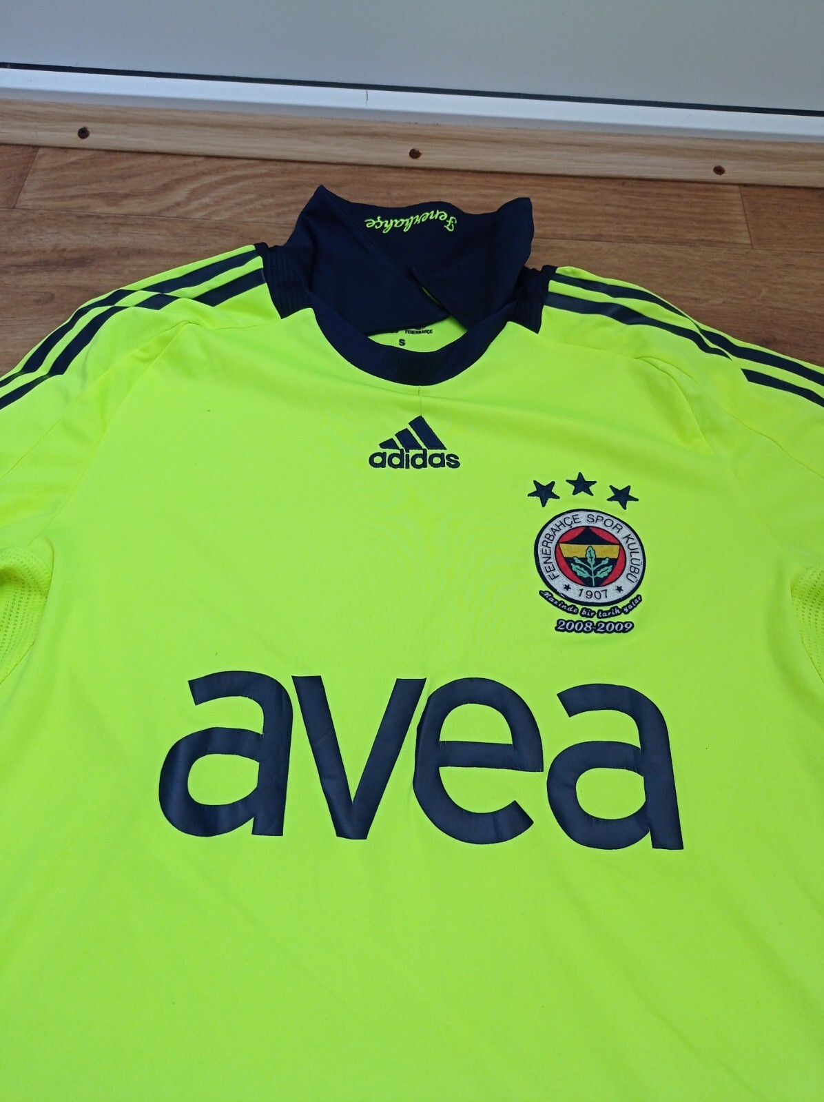 FENERBAHCE 2008 2009 THIRD FOOTBALL SHIRT SOCCER JERSEY ADIDAS sz S MEN thumbnail 2
