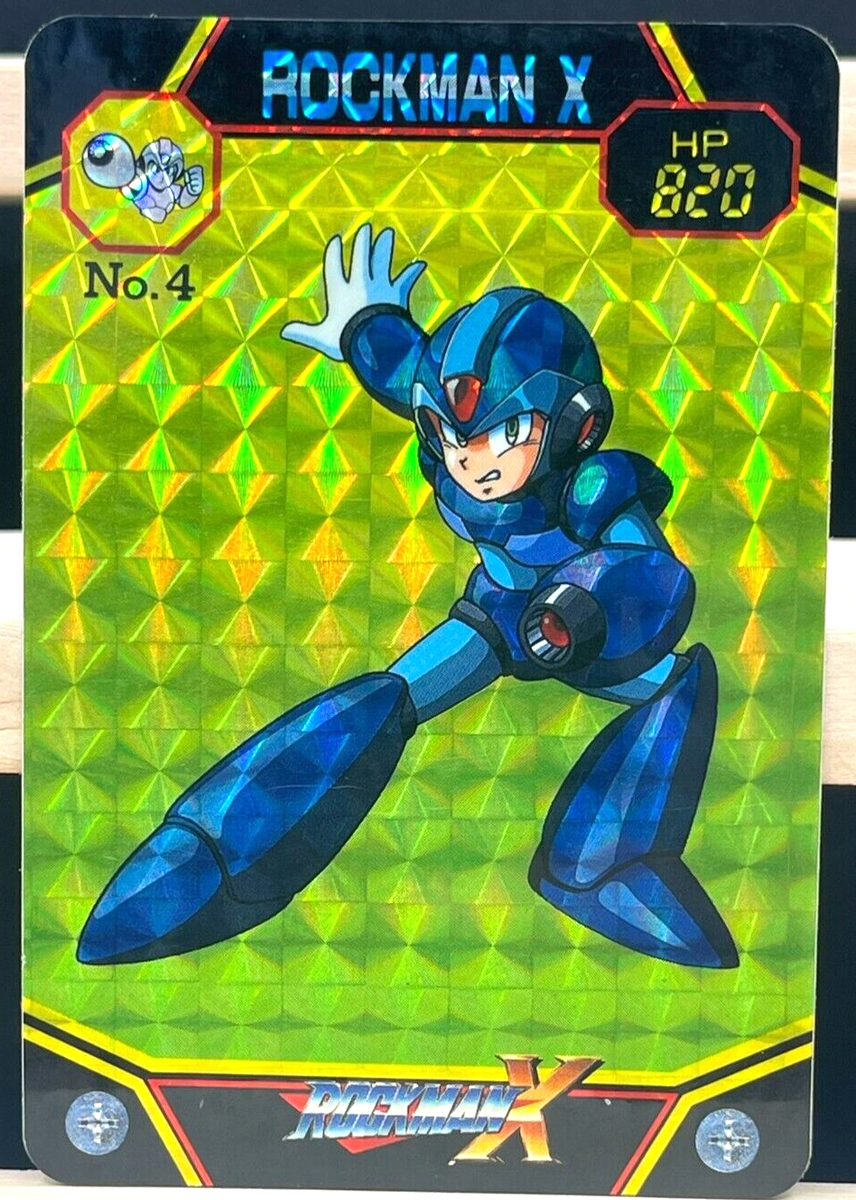 1993 Mega Man X Bandai Carddass No.4 Prism card Rockman