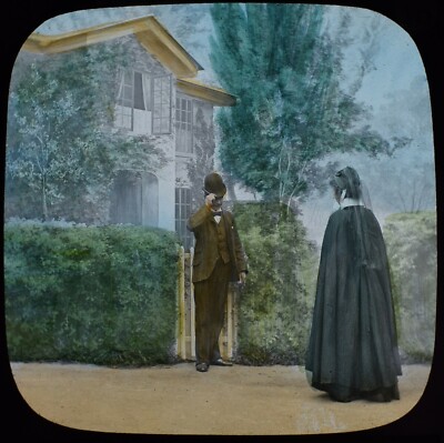 Magic Lantern Slide LITTLE GLORYS MISSION NO15 C1890 PHOTO VICTORIAN STORY ACTOR
