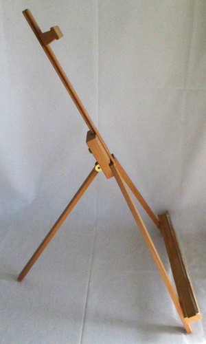 Cavalletto da tavolo in legno per pittore regge da 14 a 27 pollici per pittura - Foto 4 di 10