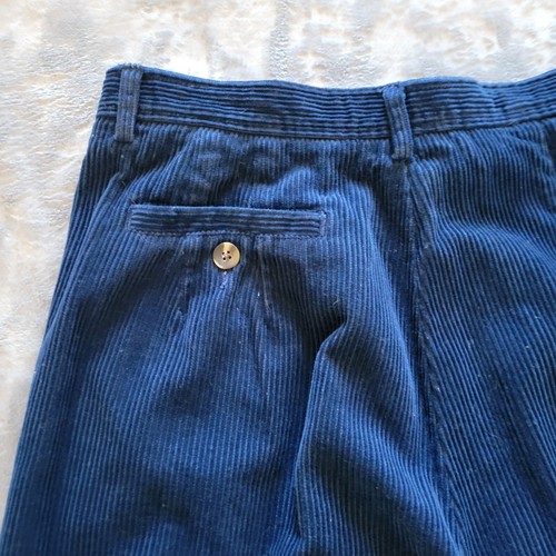 Pendleton Pants Womens 14 Blue Corduroy Tapered Pleated Classic Casual Career - Picture 12 of 14